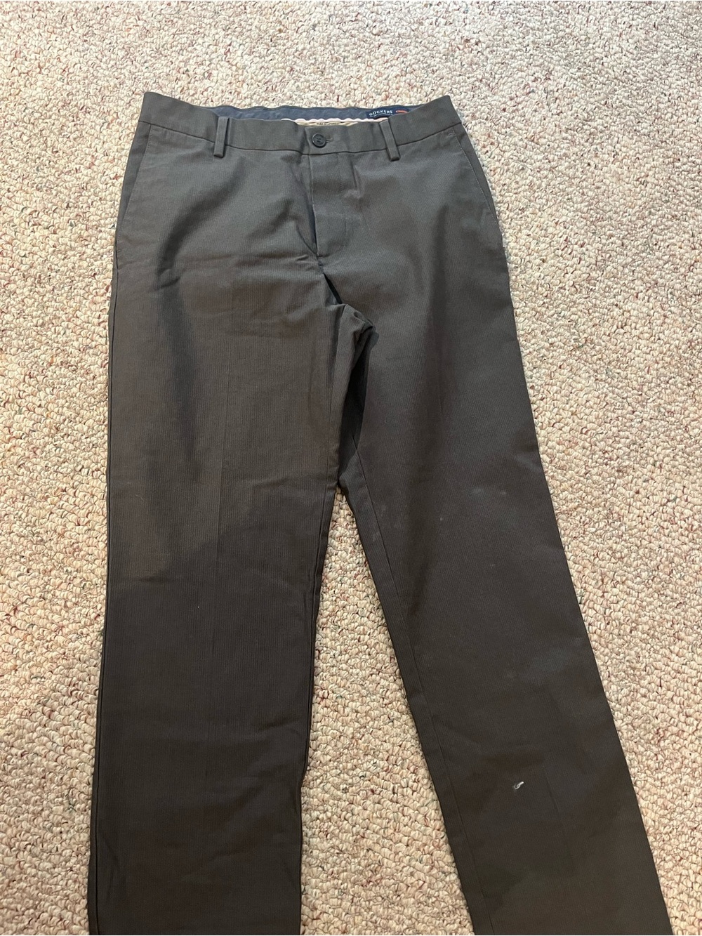 Men's Grey Pants - Classic Straight Fit